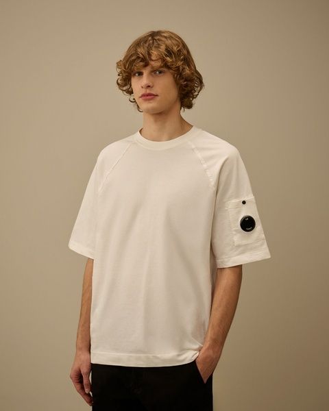 Футболка C.P. Company в білому кольорі M 20CMSS034A-002246G 103 M фото