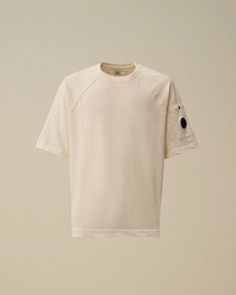 Футболка C.P. Company в білому кольорі M 20CMSS034A-002246G 103 M фото