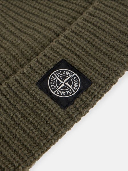 Шапка Stone Island в кольорі хакі розмір OS K2S15N100012-S00B4 V0054 OS фото