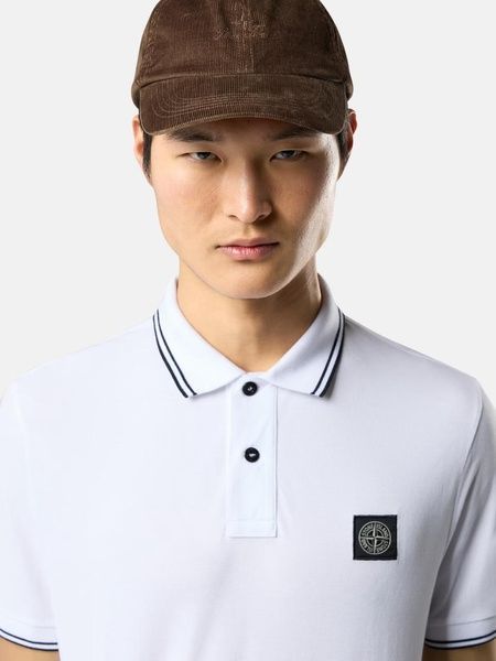 Поло Stone Island в білому кольорі M L1S152200010-S0018  V1001 M фото