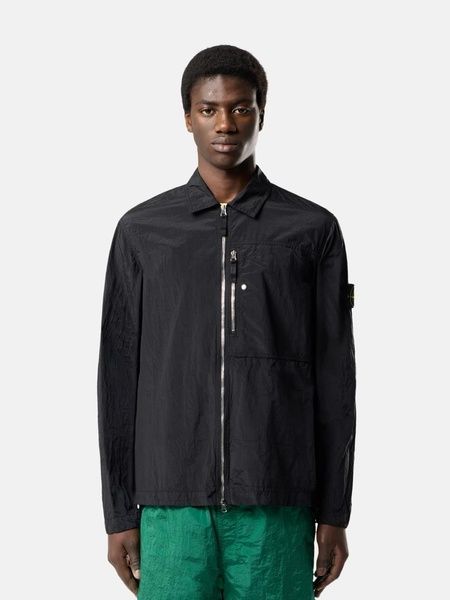 Нейлоновий овершот Stone Island в чорному кольорі L L1S151200038-S0019 V0029 L фото
