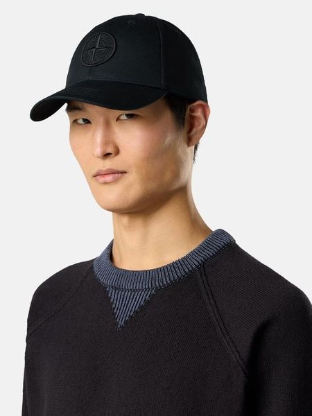 Кепка Stone Island в чорному кольорі OS L1S159100013-S0248 V0029 OS фото