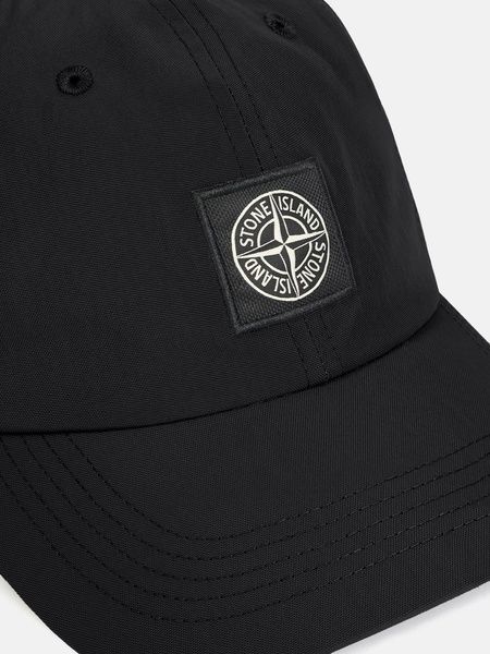 Нейлонова кепка Stone Island в чорному кольорі OS L1S159100001-S0323 V0029 OS фото