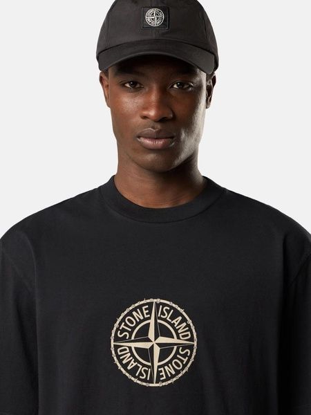 Футболка Stone Island в чорному кольорі розмір M L1S152100001-S0362 V0029 M фото