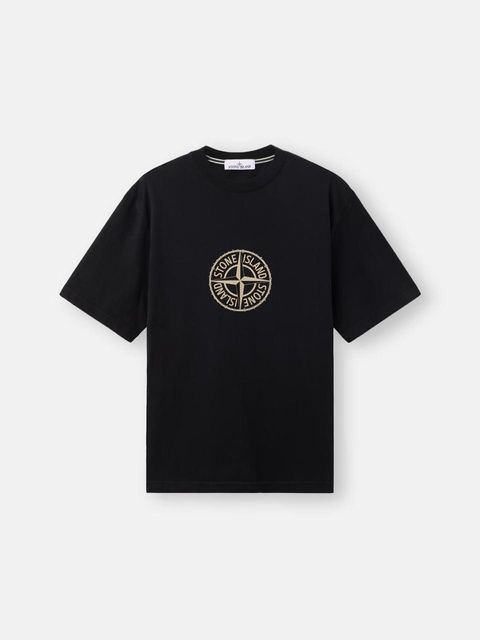 Футболка Stone Island в чорному кольорі розмір M L1S152100001-S0362 V0029 M фото
