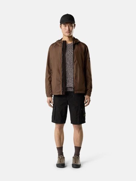 Карго шорти Stone Island в чорному кольорі W36 L1S15L100019-S00WA V0129 W36 фото