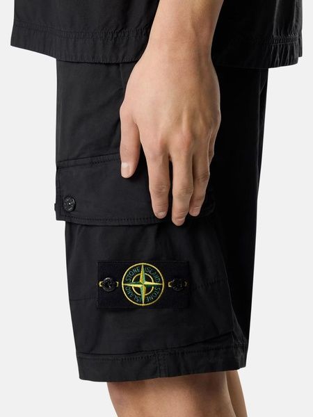 Шорти Stone Island в чорному кольорі розмір L L1S15L100019-S0A10 V0029 L фото