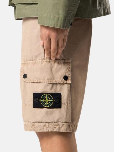 Карго шорти Stone Island в пісочному кольорі W34 L1S15L100019-S00WA V019A W32 фото