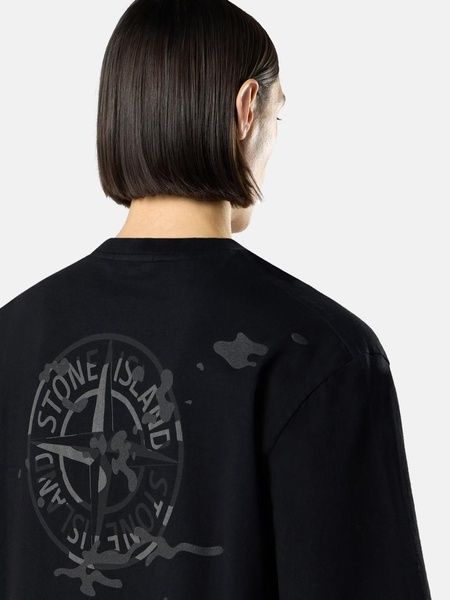 Футболка Stone Island в чорному кольорі розмір L L1S152100001-S0E14 V0029 L фото