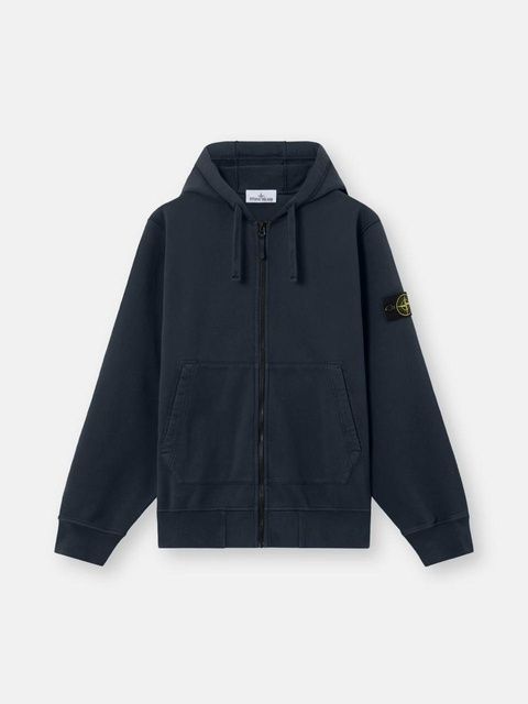 Худі на блискавці Stone Island в темно-синьому кольорі M L1S156100061-S0051 V0020 M фото