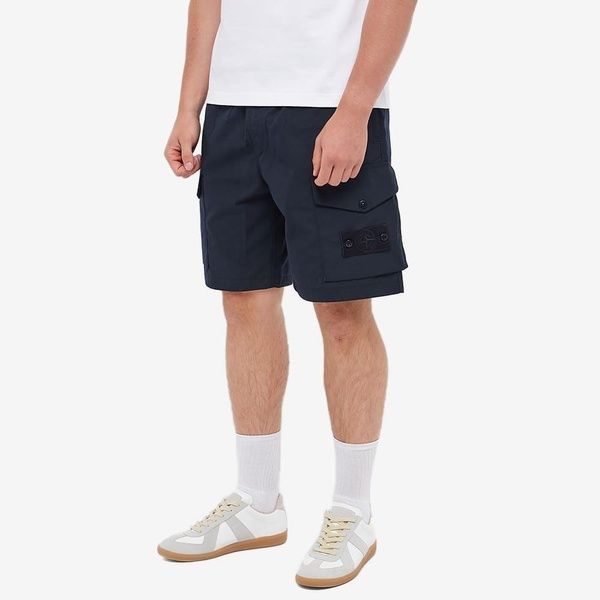 Шорти Stone Island Ghost в темно-синьому кольорі W36 L1S15L100004-S0F01 V0020 W36 фото