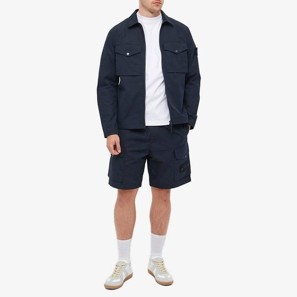 Шорти Stone Island Ghost в темно-синьому кольорі W36 L1S15L100004-S0F01 V0020 W36 фото