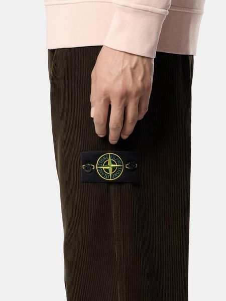 Вельветові штани Stone Island в вугільно-сірому кольорі W32 L2S153100059-S0212 V0078 W32 фото
